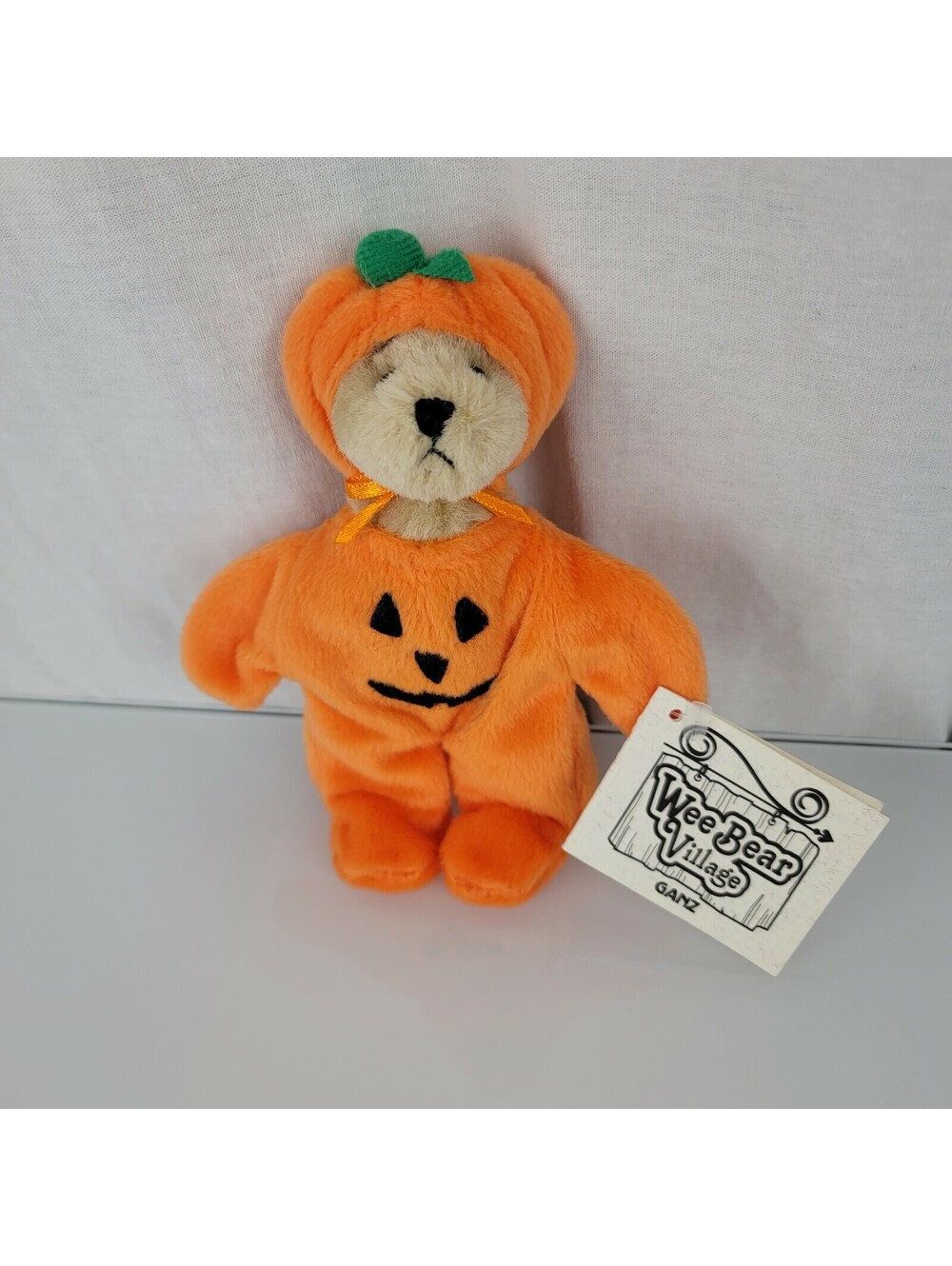 GANZ Wee Bear Village PUMPKINHEAD PH2994 Pumpkin Halloween Costume Teddy Bear